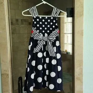 Bonnie Jean | Dresses | Bonnie Jean Blue And White Sleeveless Sundress